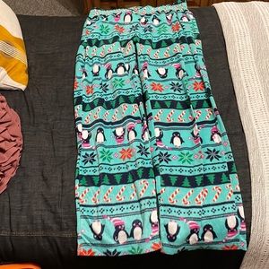 Plush Penguin Pajama Pants
